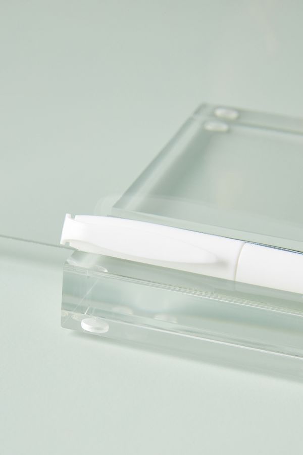 Slide View: 2: Acrylic Dry Erase Memo Tablet