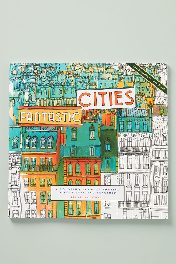 Fantastic Cities Coloring Book Anthropologie