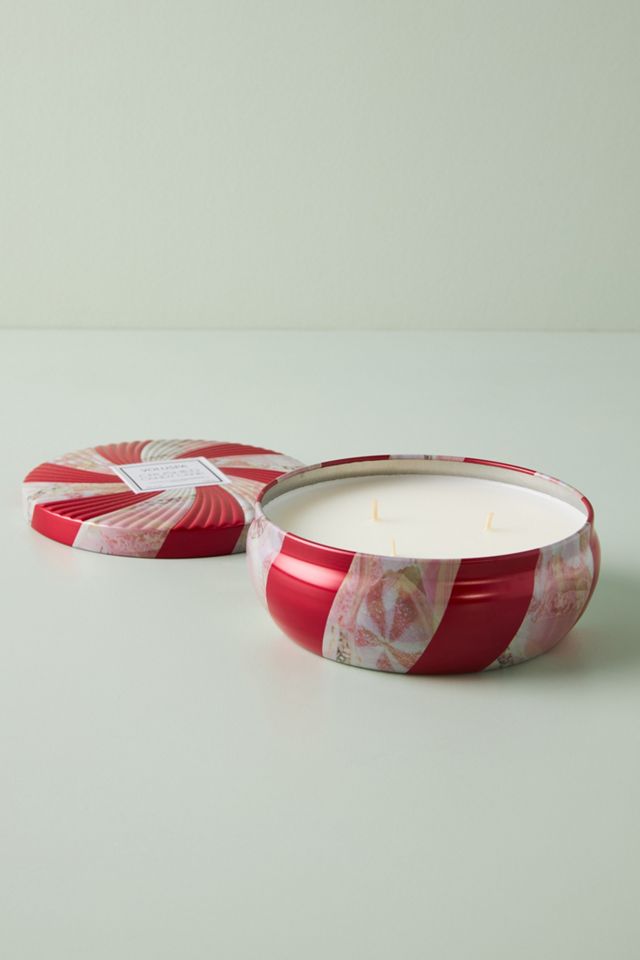 Voluspa Candy Cane Candle Tin Anthropologie