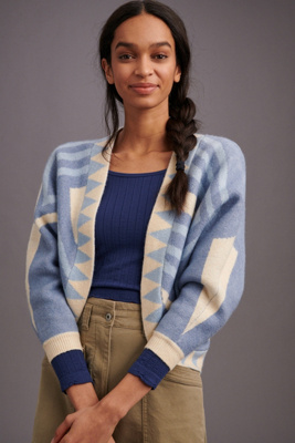 cropped cardigan with belt
