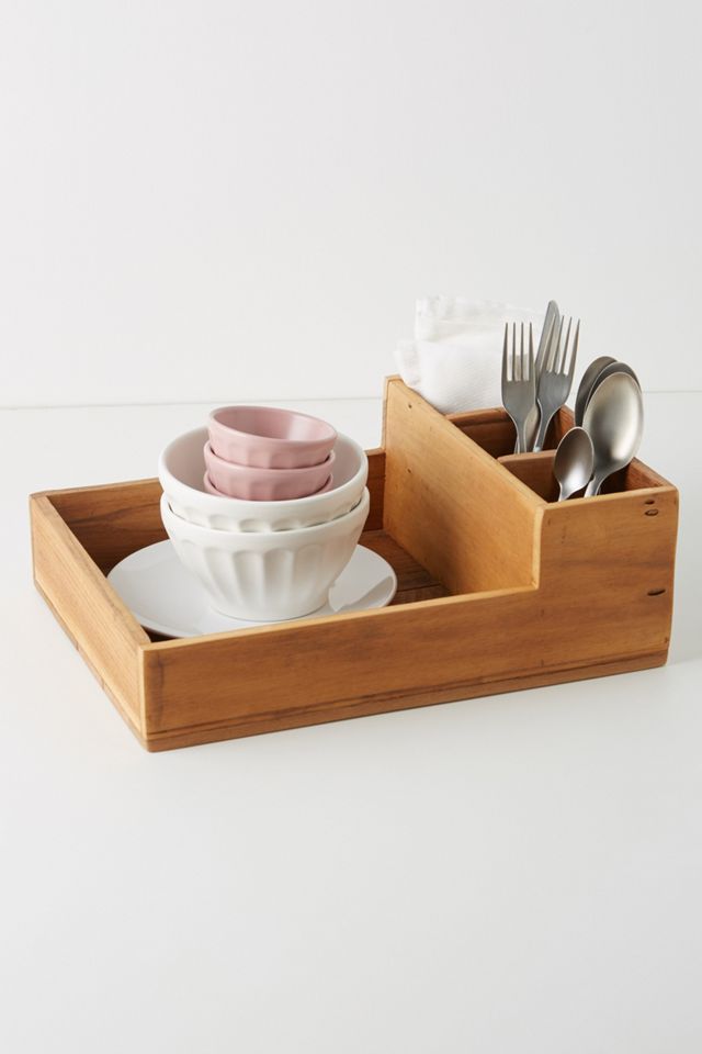 Reclaimed Wood Utensil Organizer Anthropologie