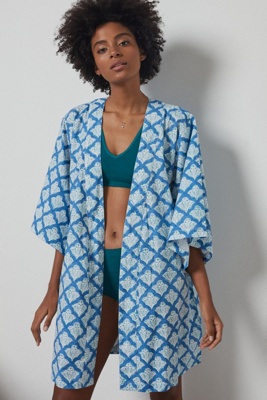Roller Rabbit Jemina Kimono Robe | Anthropologie