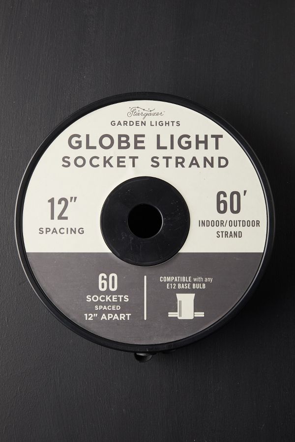 Slide View: 1: Stargazer Garden Lights Socket Strand, 60'