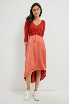 layered slip dress