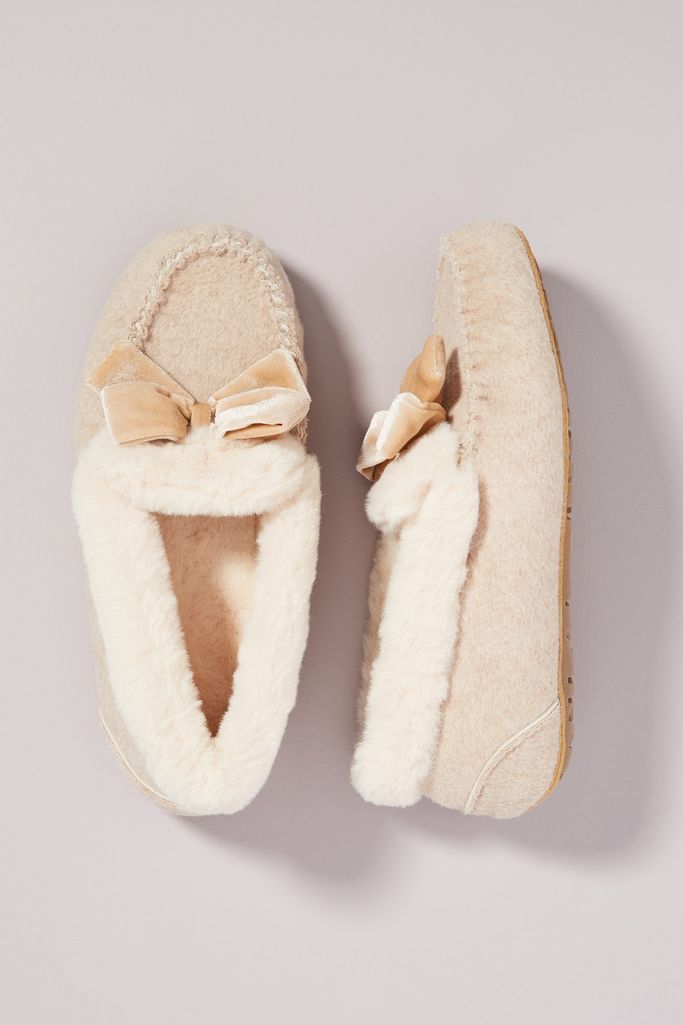 Devin Bow Moc Slippers | Anthropologie