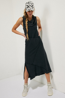maxi cowl neck dress