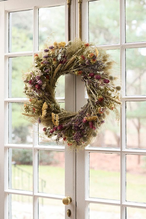 Slide View: 5: Preserved Perennial Garden Wreath