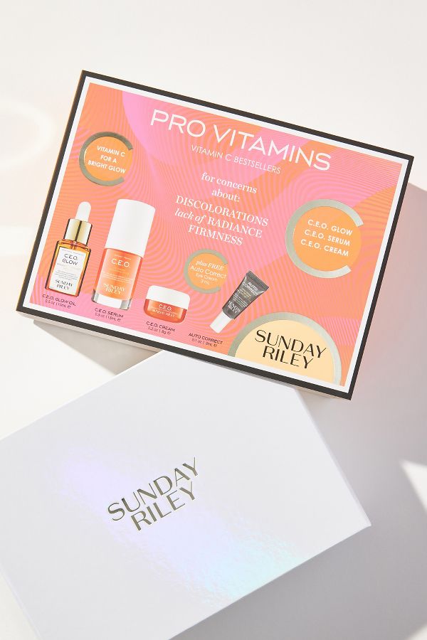 Slide View: 2: Sunday Riley Pro Vitamins Vitamin C Bestsellers Gift Set