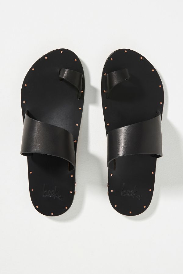 Slide View: 2: beek Finch Toe-Loop Sandals