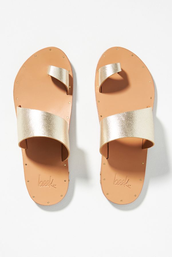 Slide View: 2: beek Finch Toe-Loop Sandals