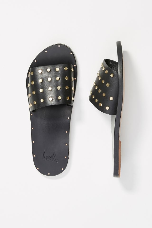 Beek Lovebird Studded Slide Sandals | Anthropologie