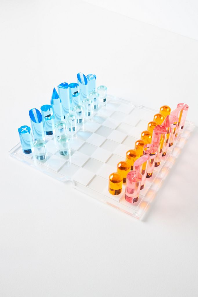 Sunnylife Lucite Chess Set Anthropologie