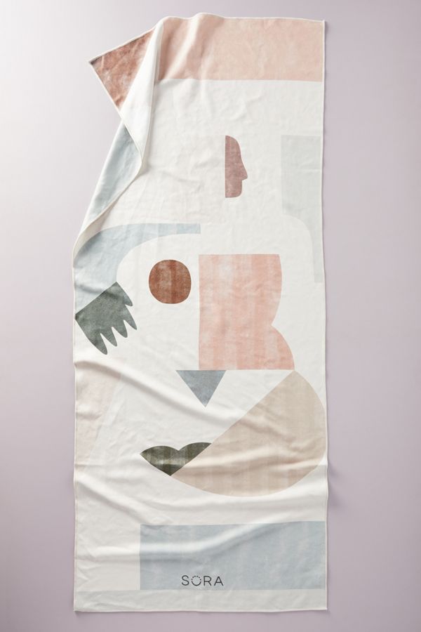 Sora Geometry Yoga Towel | Anthropologie UK