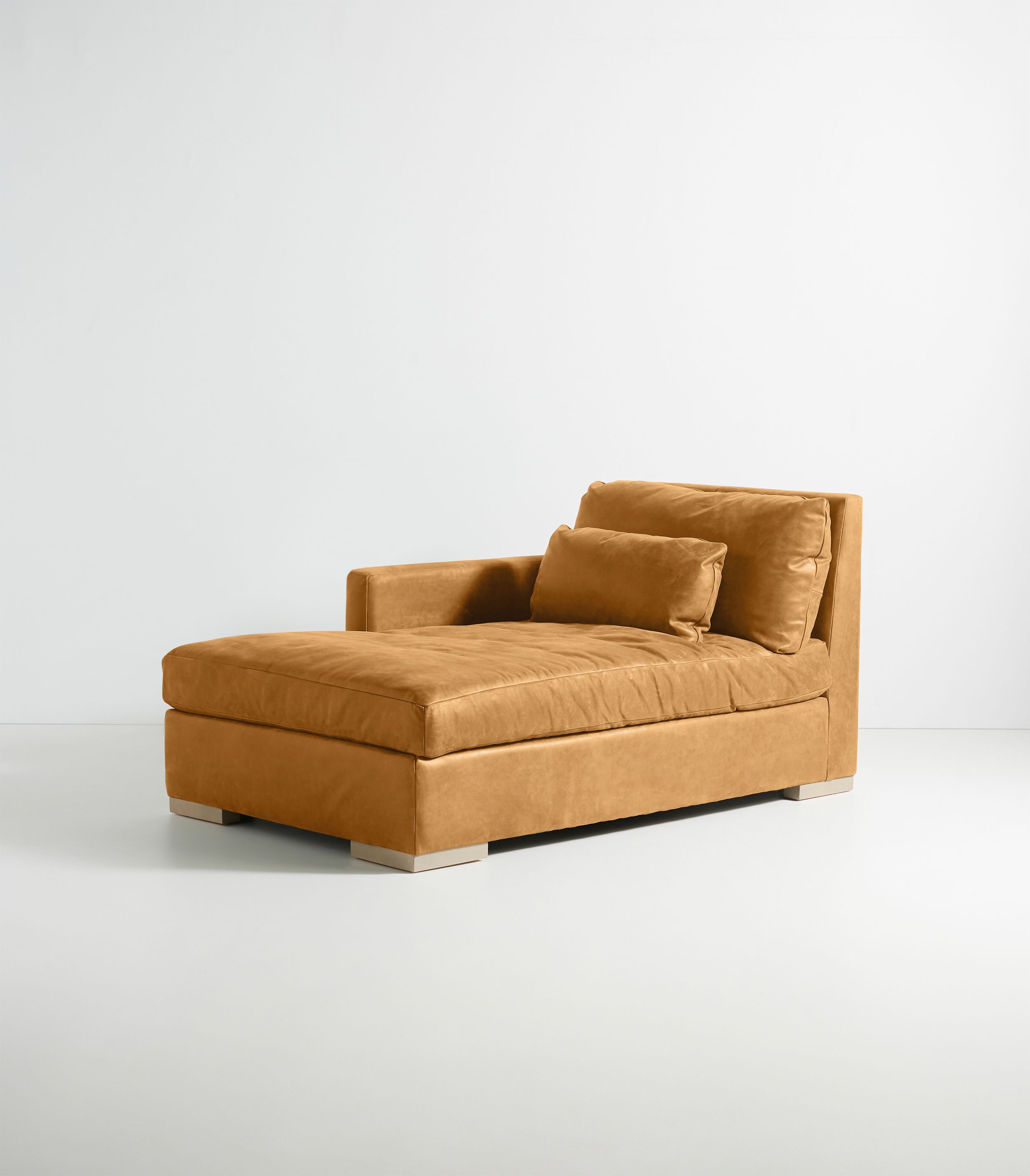 Sunday Modular Leather Chaise