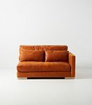 Relaxed Sunday Modular Leather One-Arm Loveseat #1