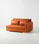 Relaxed Sunday Modular Leather One-Arm Loveseat #0