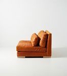 Relaxed Sunday Modular Leather Armless Loveseat #3