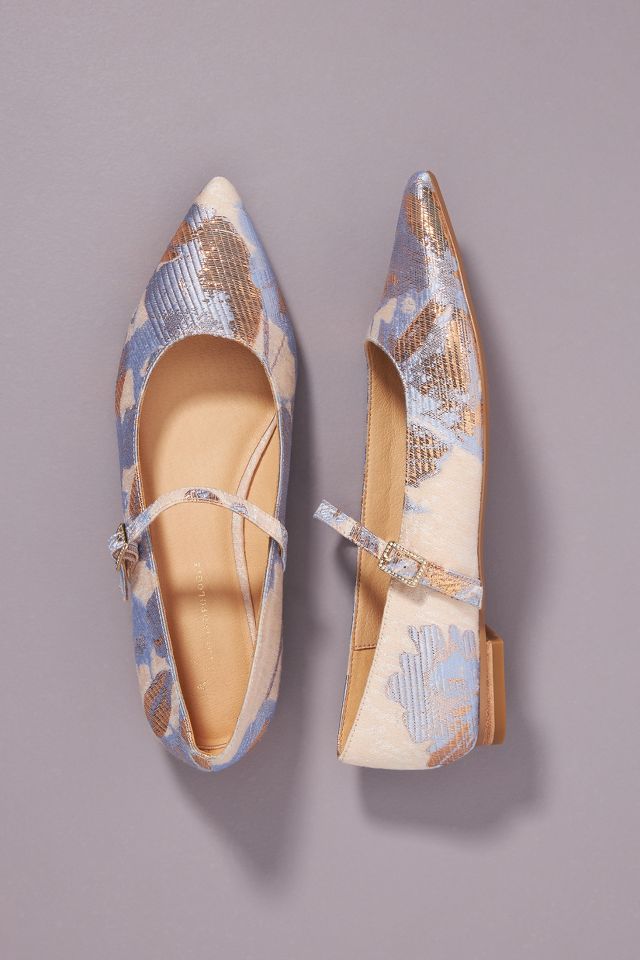 Brocade Mary Jane Flats | Anthropologie