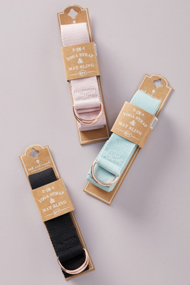 oak and reed yoga strap and mat sling