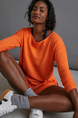 orange thermal top