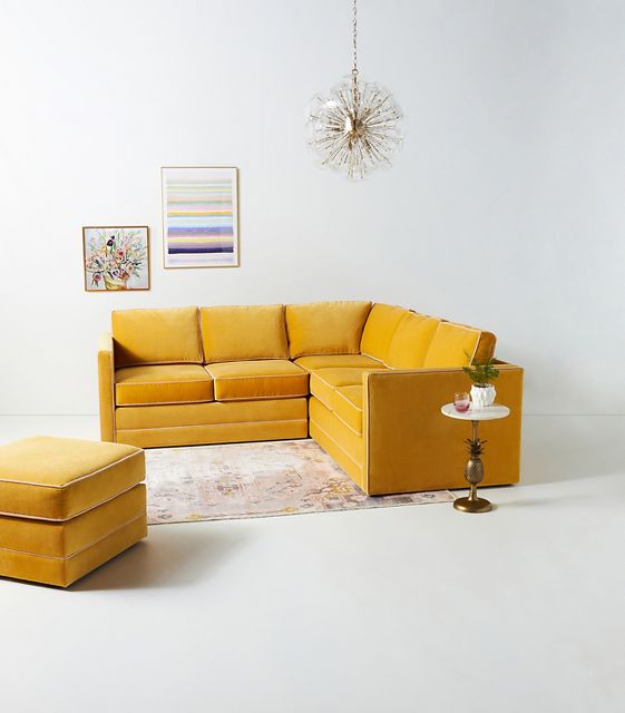 Carroll Contrast Piping Sectional – Anthropologie