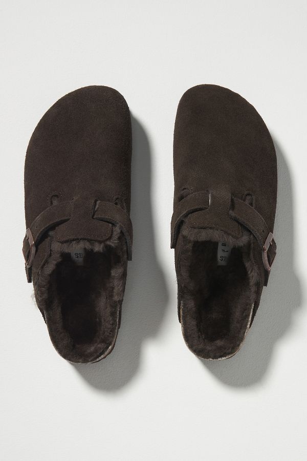 Slide View: 2: Birkenstock Boston Shearling Clogs