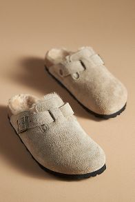 Slide View: 1: Birkenstock Boston Shearling Clogs