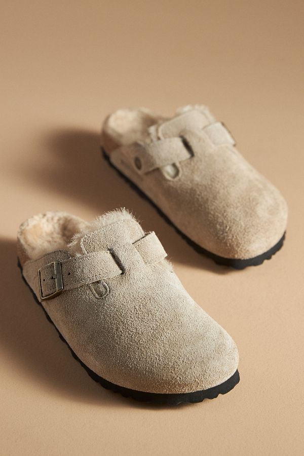 Slide View: 1: Birkenstock Boston Shearling Clogs