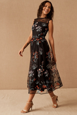 anthropologie black tie dresses