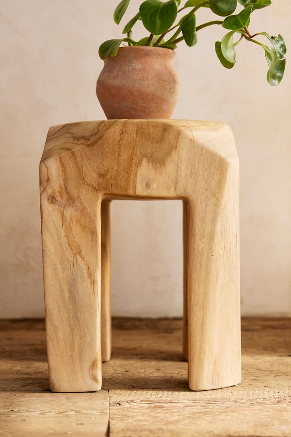 Slide View: 2: Teak Root Stool