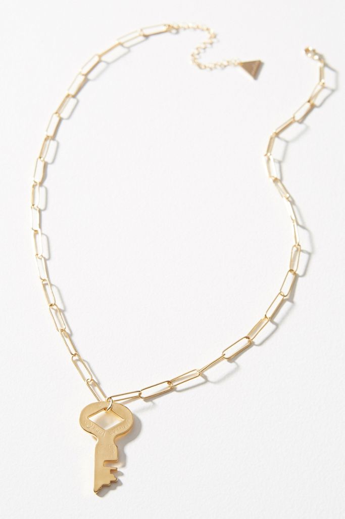 Key Pendant Necklace Anthropologie