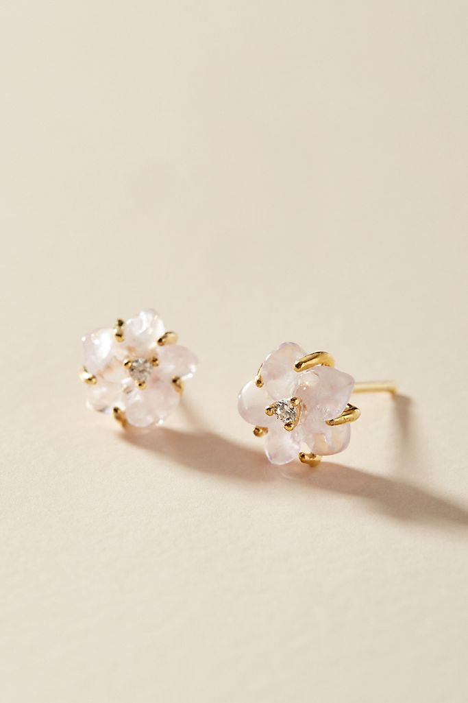 Camellia Post Earrings
