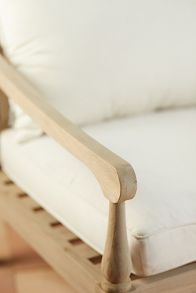 Slide View: 8: Shoreham Teak Three Seat Sofa