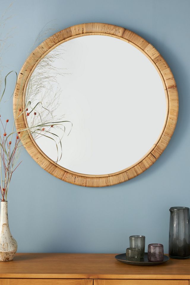 Solana Rattan Mirror Anthropologie