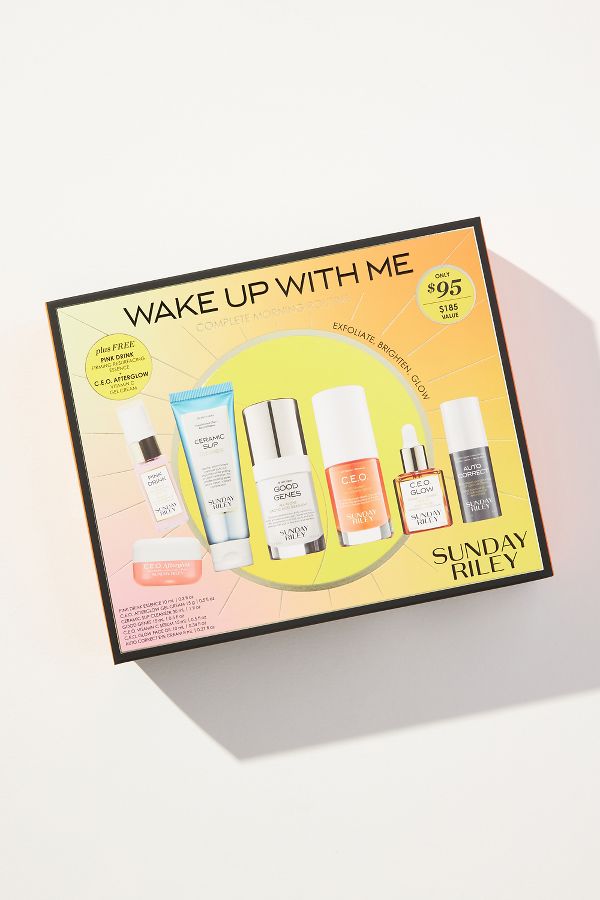 Slide View: 2: Sunday Riley Wake Up With Me Gift Set