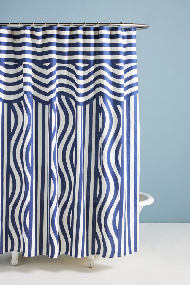 Hotel Magique for Anthropologie Riviera Shower Curtain Anthropologie
