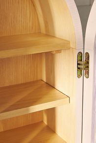 Slide View: 4: Fern Wood Arch Wall Cabinet