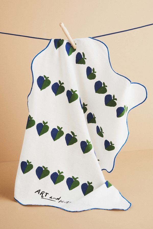 Hotel Magique for Anthropologie Art and Kisses Dish Towel