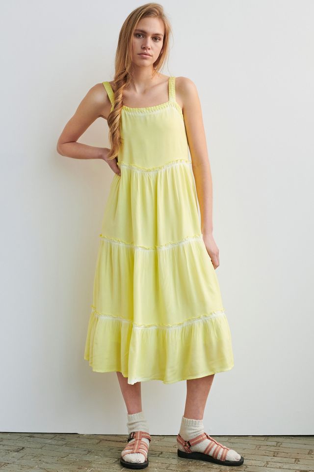 Nell Tiered Midi Dress | Anthropologie