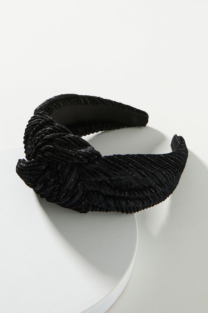 Trudie Velvet Knotted Headband Anthropologie