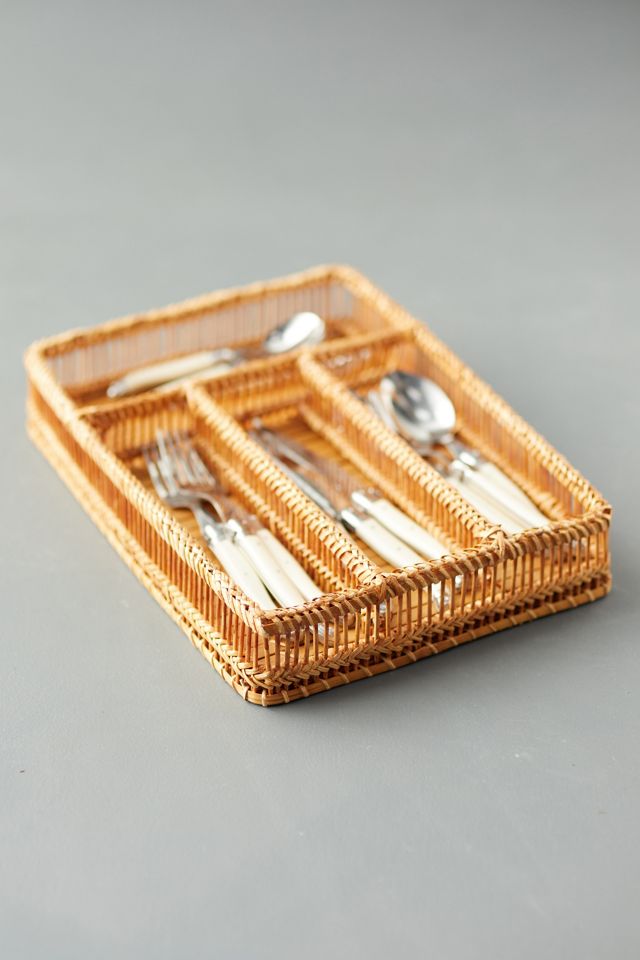 Woven Bamboo Utensil Holder Anthropologie