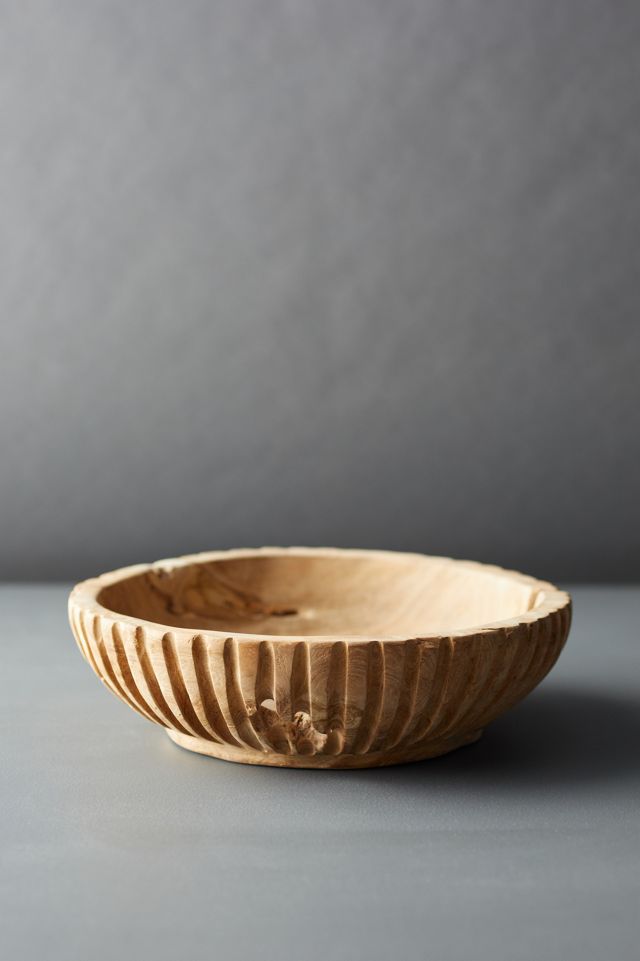 Teak Serving Bowl, Low Anthropologie