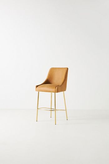Elowen Leather Bar Stool