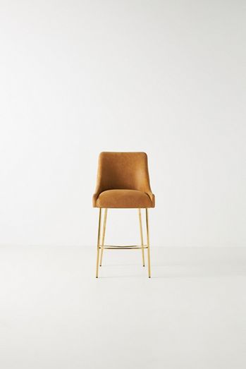 Elowen Leather Counter Stool