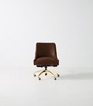 Elowen Leather Swivel Desk Chair #1