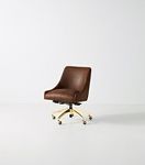 Elowen Leather Swivel Desk Chair #2