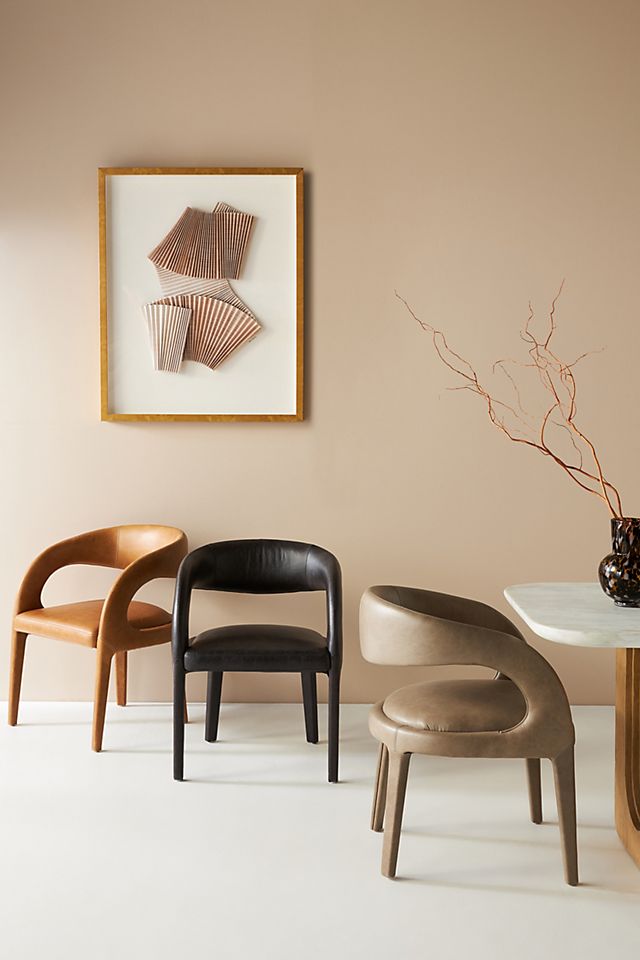 Leather Hagen Dining Chair Anthropologie, Leather Dining Chair
