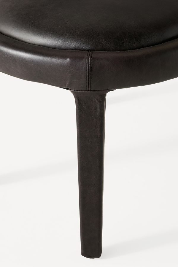 Slide View: 5: Leather Hagen Dining Chair