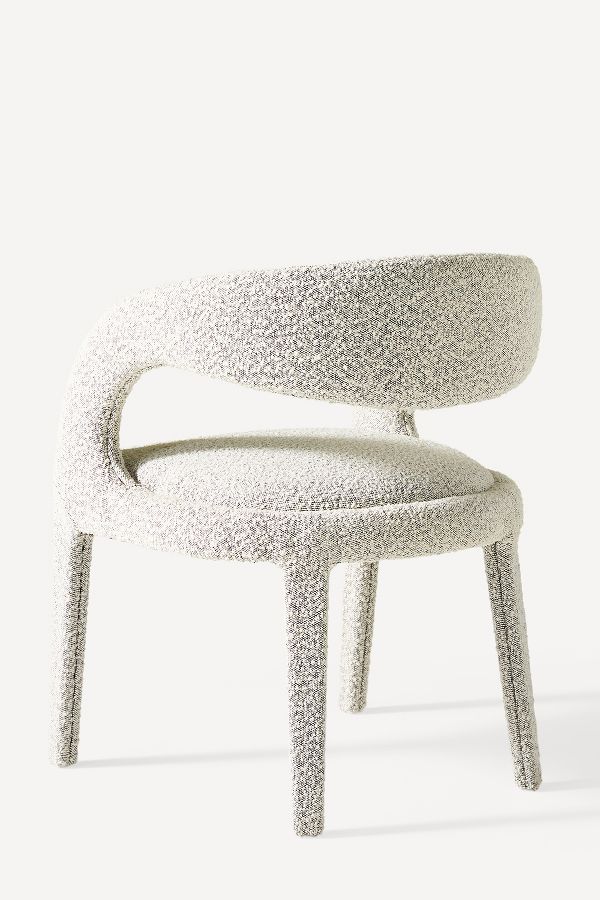 Slide View: 5: Bouclé Hagen Dining Chair