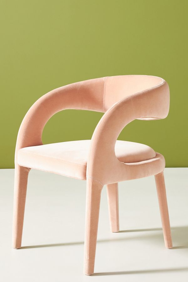 Slide View: 5: Velvet Hagen Dining Chair